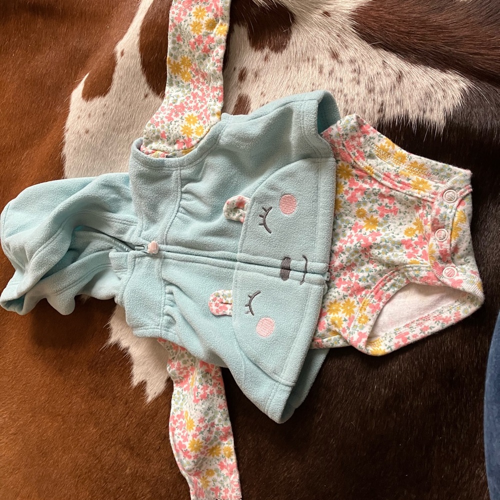 Floral Kids Matching Set with Hoodie